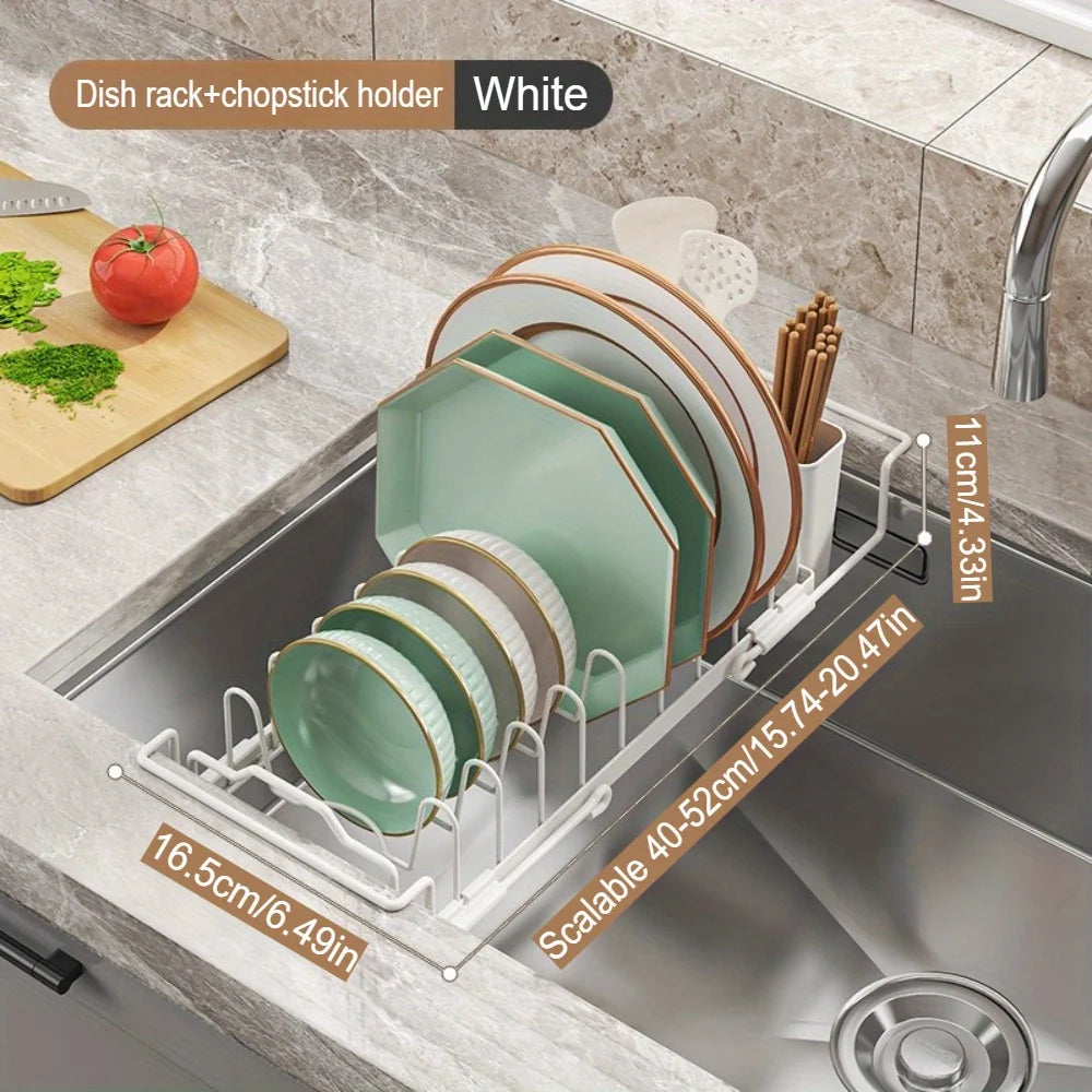 Kitchen Drain Bowl and Dish Rack - Used for chopsticks, dishes simple and practical fully functional basket Lightweight and tidy
