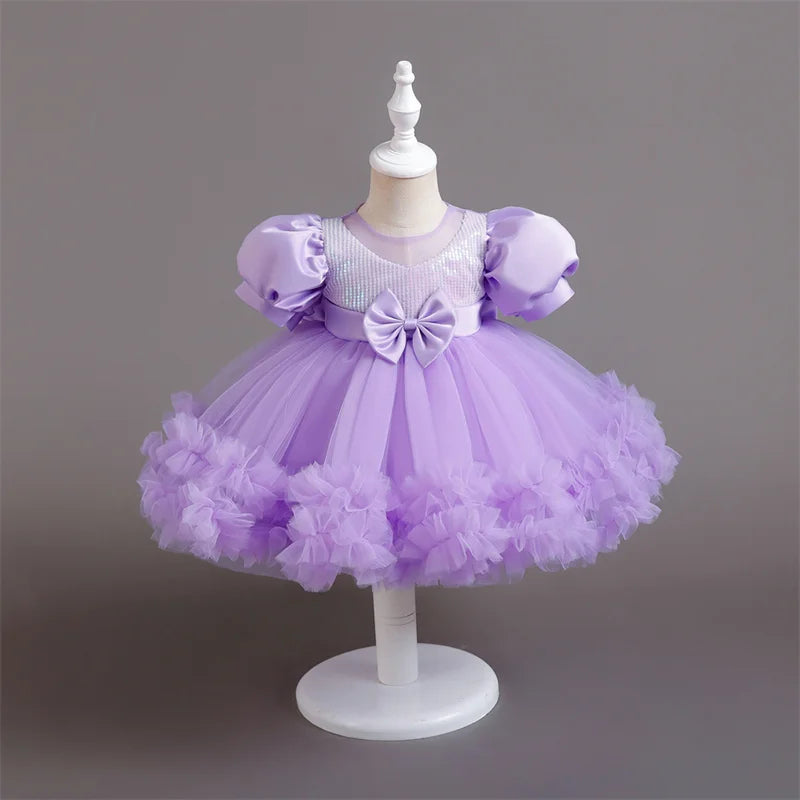 Toddler Baby Baptism Dresses First Birthday Dress For 0-5 Years Baby Girl Clothing Princess Party Dress Christening Gown