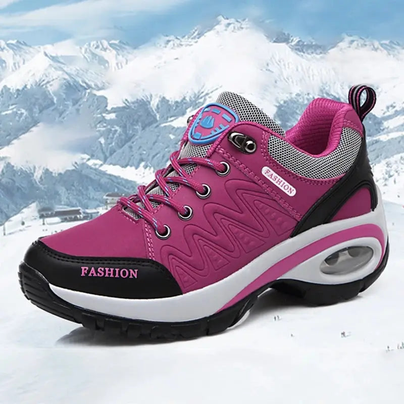 Ladies Sneakers Comfortable Breathable Platform Shoes Fashion Lace Up Female Casual Shoes for Women Outdoor Short Boots - Belvar