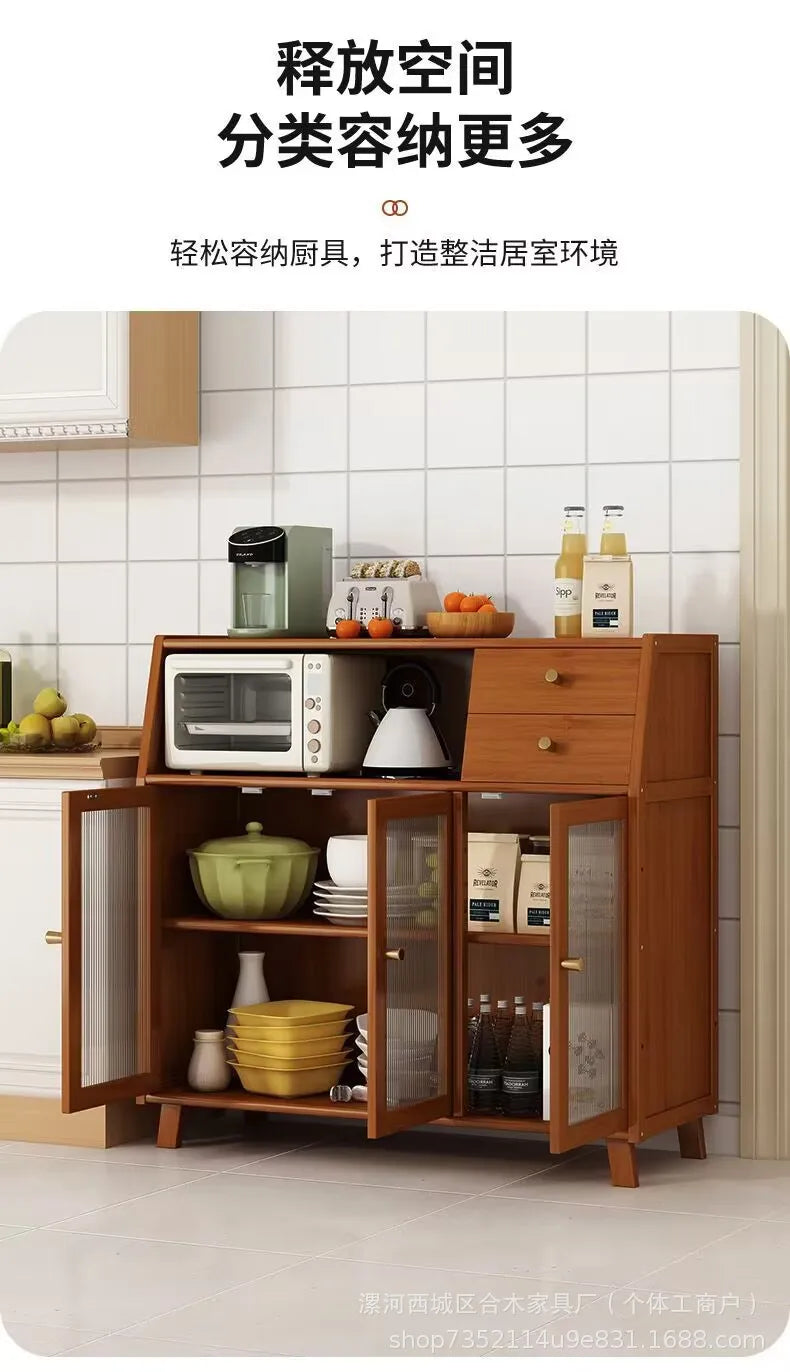 Kitchen Island Buffet Cabinet with Storage, 36.6" Large Sideboard Buffet Cabinet, Farmhouse Kitchen Cabinet Display Cabinet