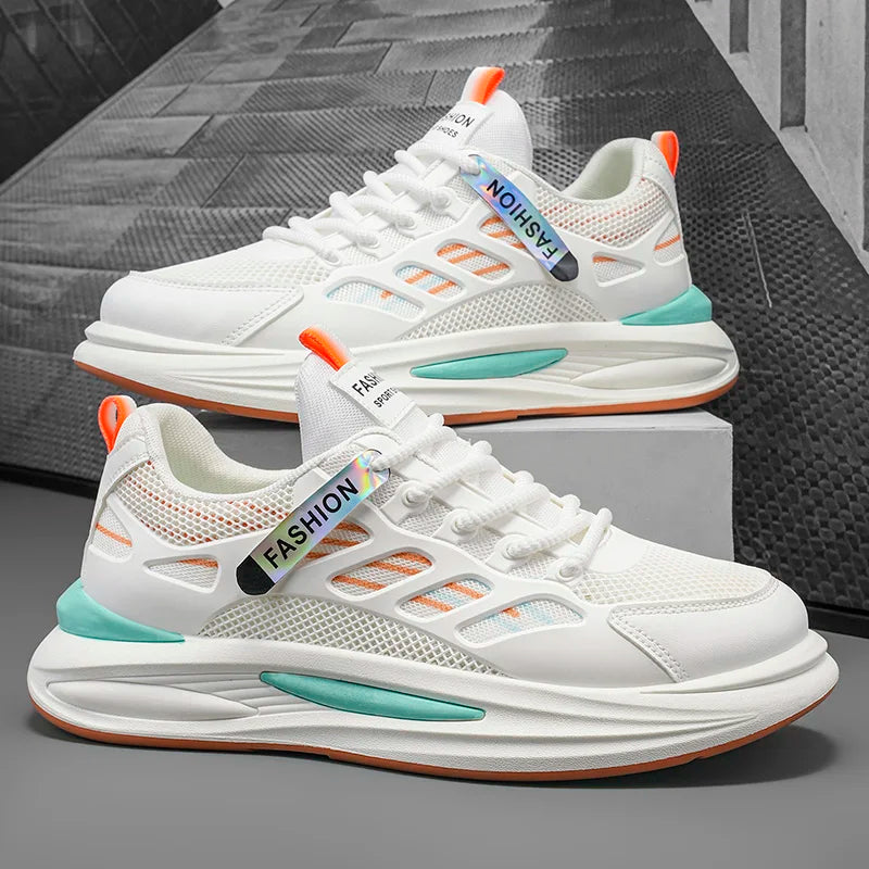 Shoes Men's 2025 Autumn New Lightweight Non-slip Fashion Trend All-match Casual Soft Bottom Shock Absorption Running Sports - Belvar