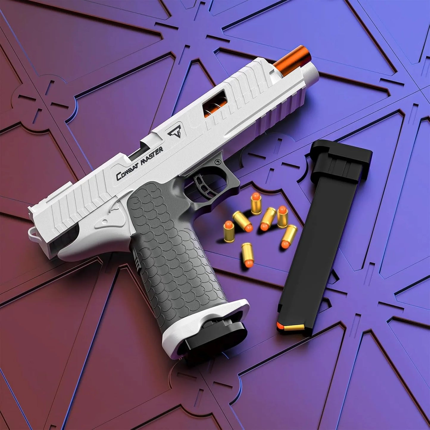 2011 Pistol Automatic Continuous Firing Decompression Gun Shell Ejection Empty Hanging Desert Eagle Toy Gun Boys Gift