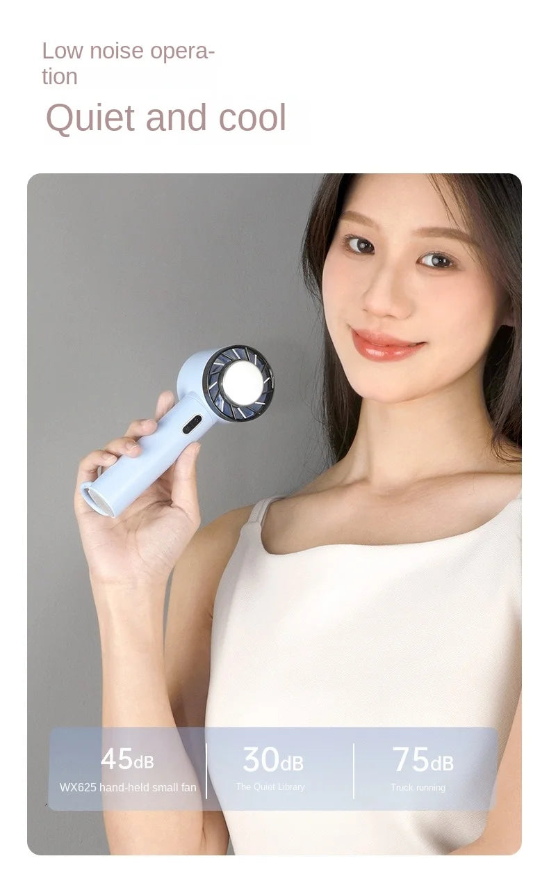 Portable Hand Fan Cooling refrigeration Hanging backpack small fan outdoor 2000mAh usb Rechargeable Handheld Fan