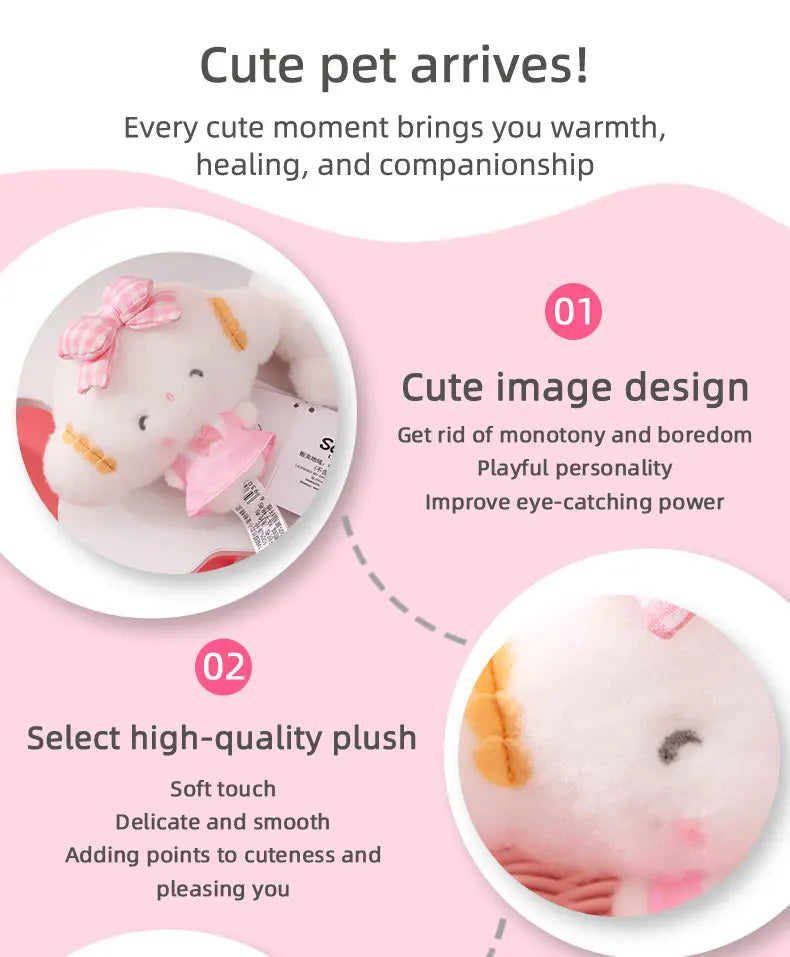 14CM Sanrio Pendant Kuromi Melody KT Cogimyun Cinnamoroll Pochacco Backpack Cute Decoration Holiday Gifts for Boys and Girls