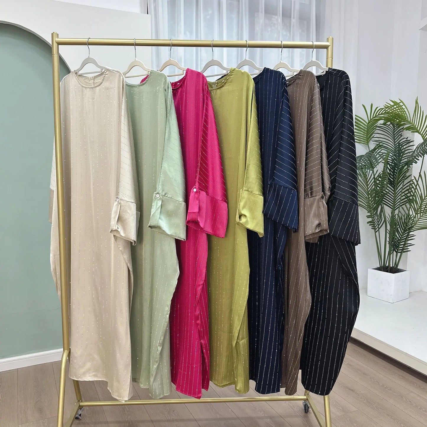 2025 Luxury Dubai Abaya Dress for Muslim Women Ramadan Eid Saudi Arabia Party Jalabiya Clothing Islamic Turkey Modest Long Robe
