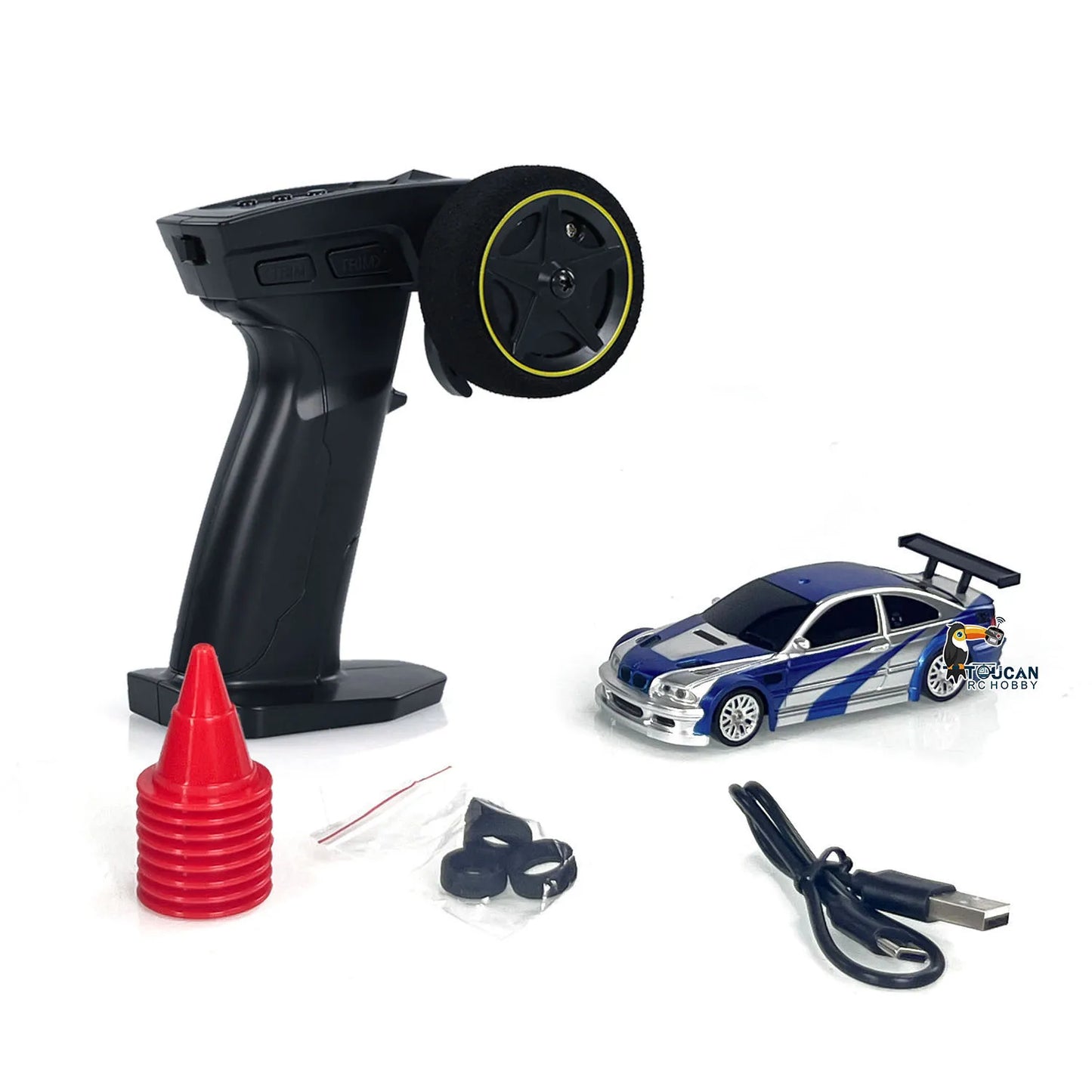 1/43 RC Ready To Go Race Car Remote Control Drift Car 4WD Mini Toy With LED Headlights For Children Gift