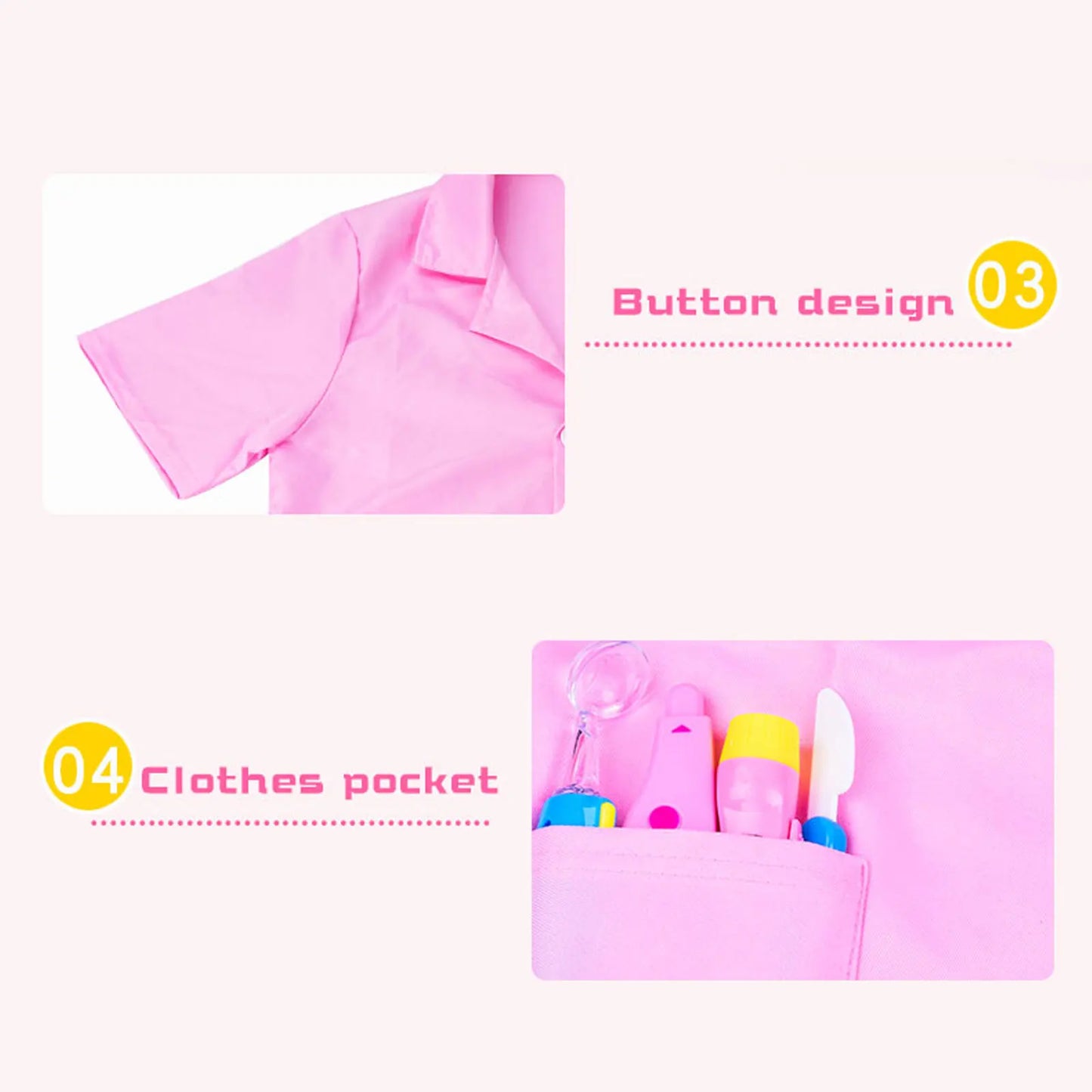 Kids Cosplay costumes Boys Girls Doctor Nurse uniforms Fancy Toddler Christmas Christmas Cosplay costume pies