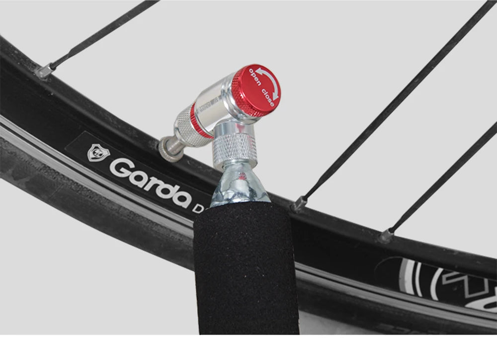 ThinkRider CO2 Pump For Bicycle Schrader Presta Adapter Bike Inflator Aluminum Tire Tube Mini Size MTB Pumps CO2 Cartridge