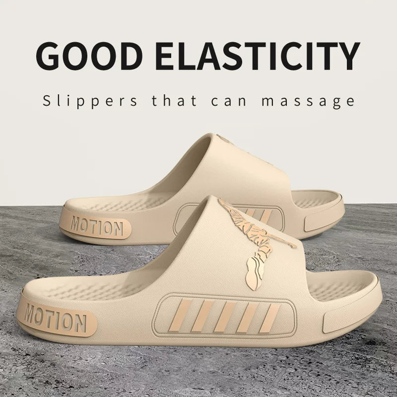 Men's slippers for outdoor wear, summer home, thick soled shower, anti slip sports, cool slippers for cooldown - Belvar