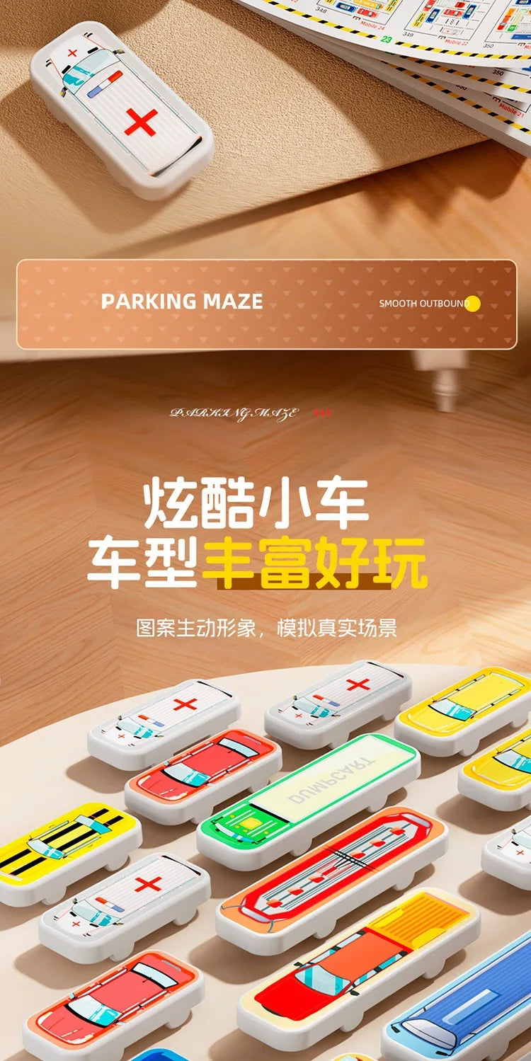 Training for children's thinking on moving cars out of storage, overcoming challenges and breaking through with small cars