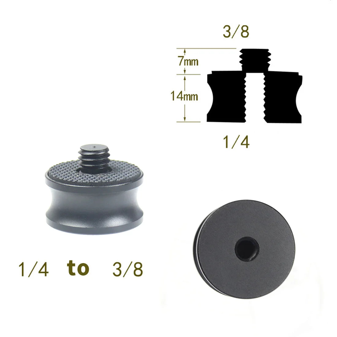 1/4 3/8 5/8"-27 M6 M5 M4 M10 Screw Converter Adapter Male Female for Tripod Microphone Flash Lights Projector SLR Camera Mount