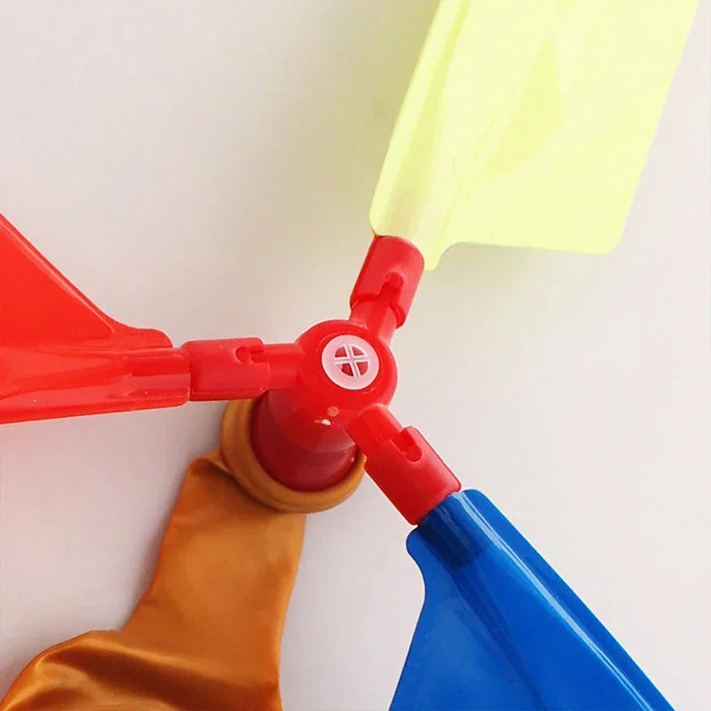 3PCS Air Balloon Helicopter Toy Funny Balloon Ortable Outdoor Helicopter Flying Kid Birthday Party Children's Day Interest Game