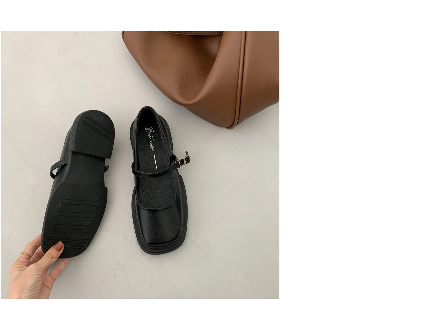 Korean Shoes Female Footwear Square Toe British Style Oxfords Women's 2025 Dress Comfortable Preppy Leather Retro Summer New Med - Belvar