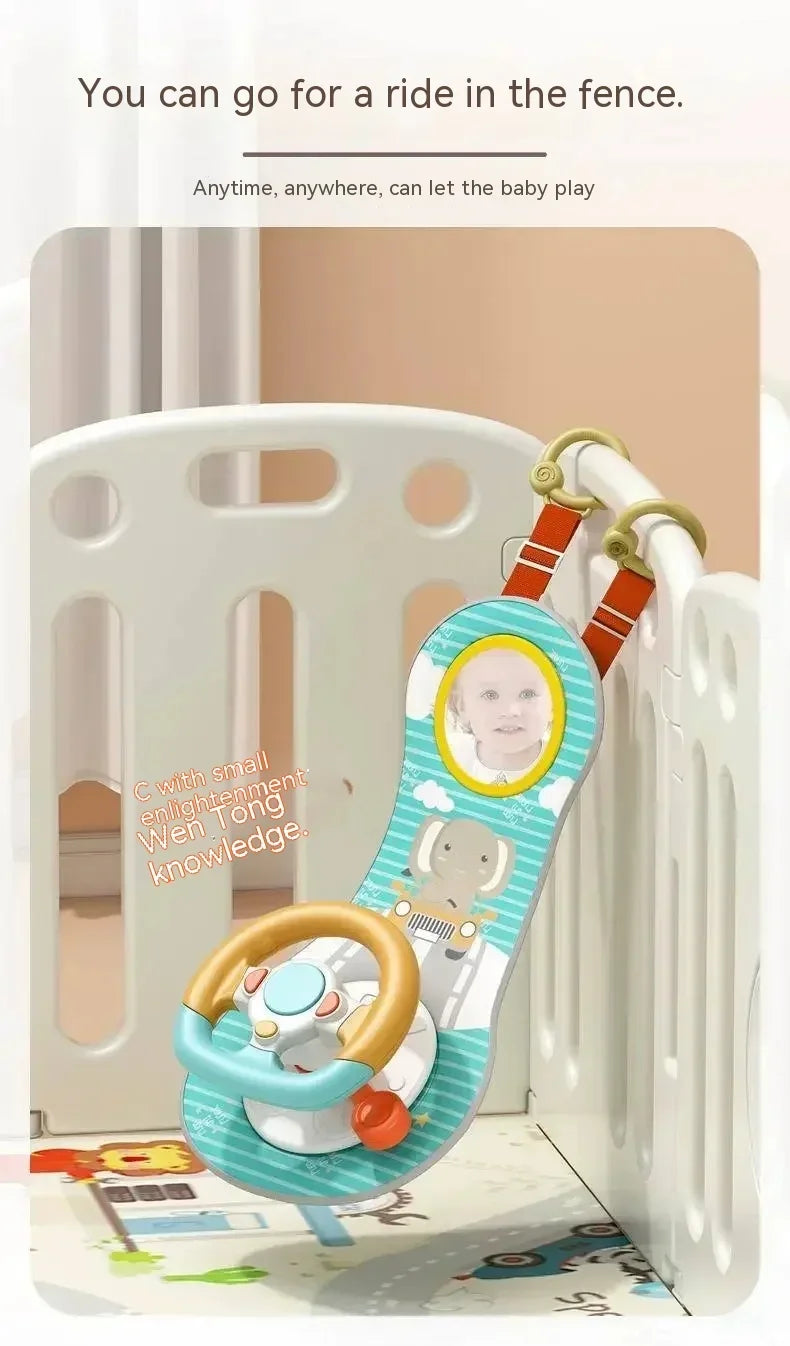 Steering Wheel Car Toys Rear Kids Simulates Driving Seat Baby Car Comfort
