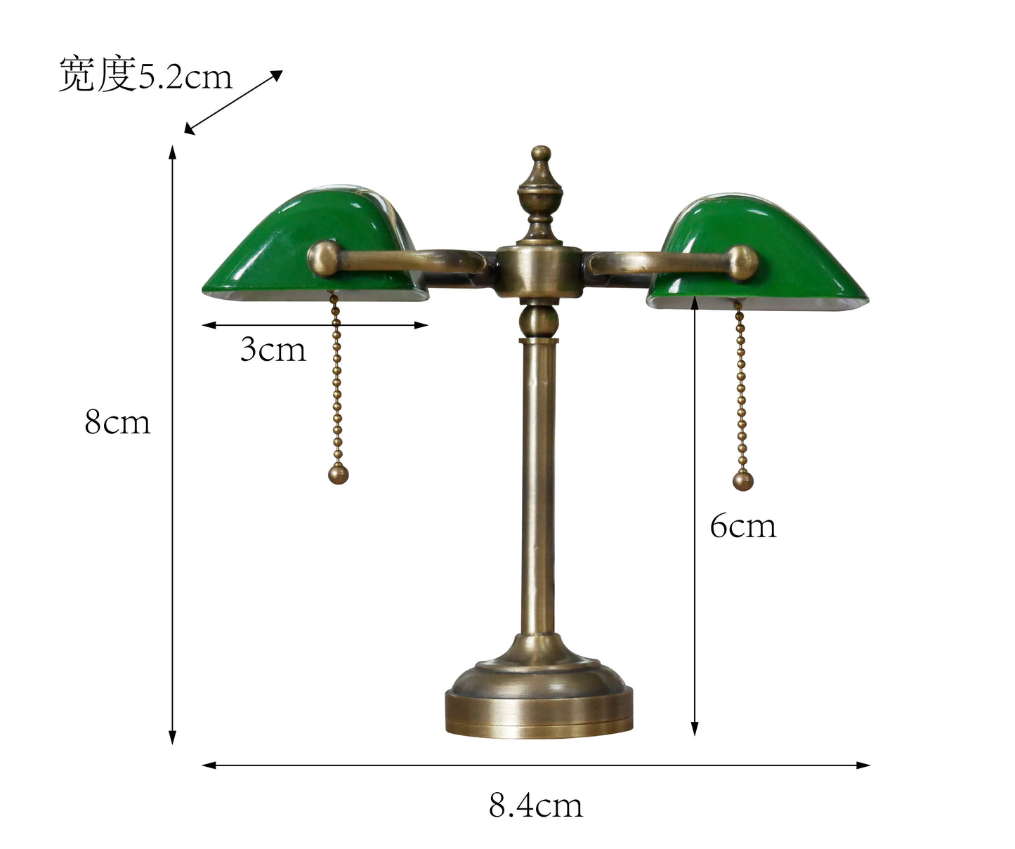 1/6 doll house model furniture accessories mini model green retro drawstring desk lamp bank lamp
