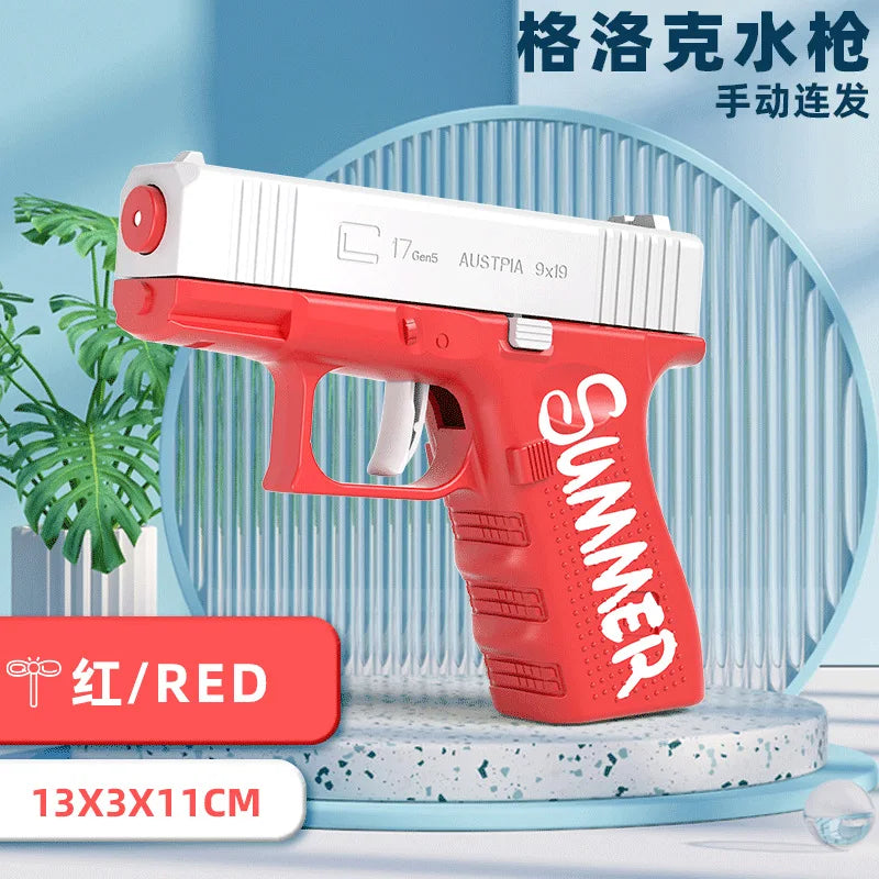 2024 New Summer Water Gun non Electric Pistol High-pressure Full Automatic Shooting Water Beach Toy Gun For kid Children Adult
