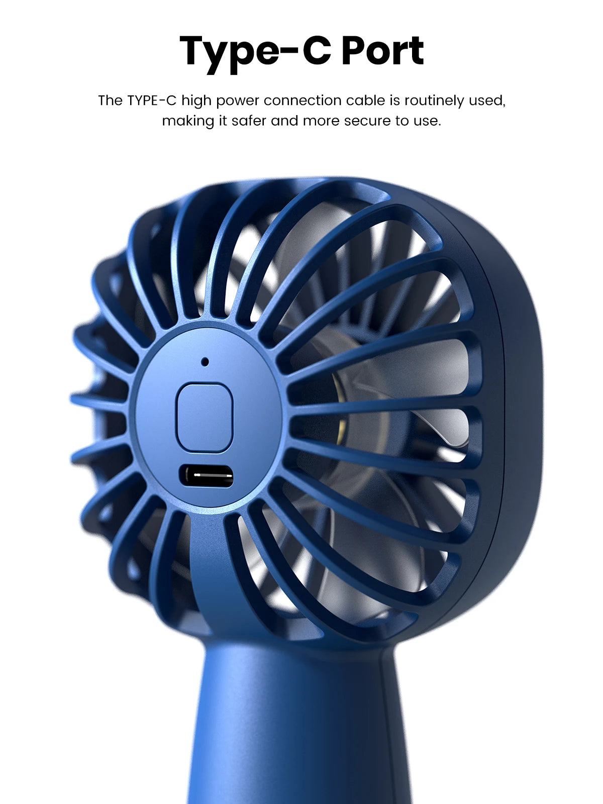 TOPK 1800mah Mini Portable fan,USB Electric Fan 3 Speeds rechargeable portable fan Eyelash hand fans for room Camping Supplies