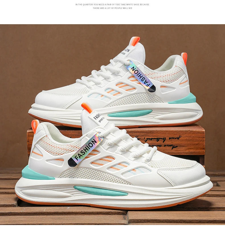 Shoes Men's 2025 Autumn New Lightweight Non-slip Fashion Trend All-match Casual Soft Bottom Shock Absorption Running Sports - Belvar
