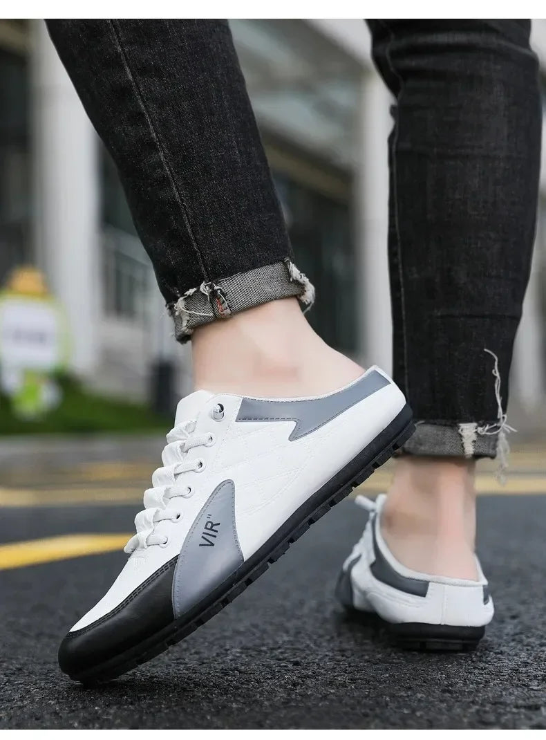 2025 Summer Slippers for Men Trendy Men's Flat Bottom Casual Shoes Soft Sole Support Shoes Men's Sneakers Zapatos De Hombre - Belvar
