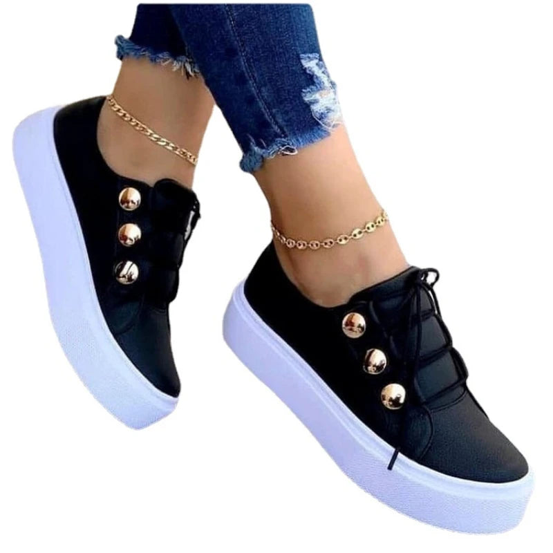 Lady Vulcanized Shoes Outdoor Women Sports Platform Shoes Female Casual Women Wedge Fashion Sneakers 2024 New - Belvar