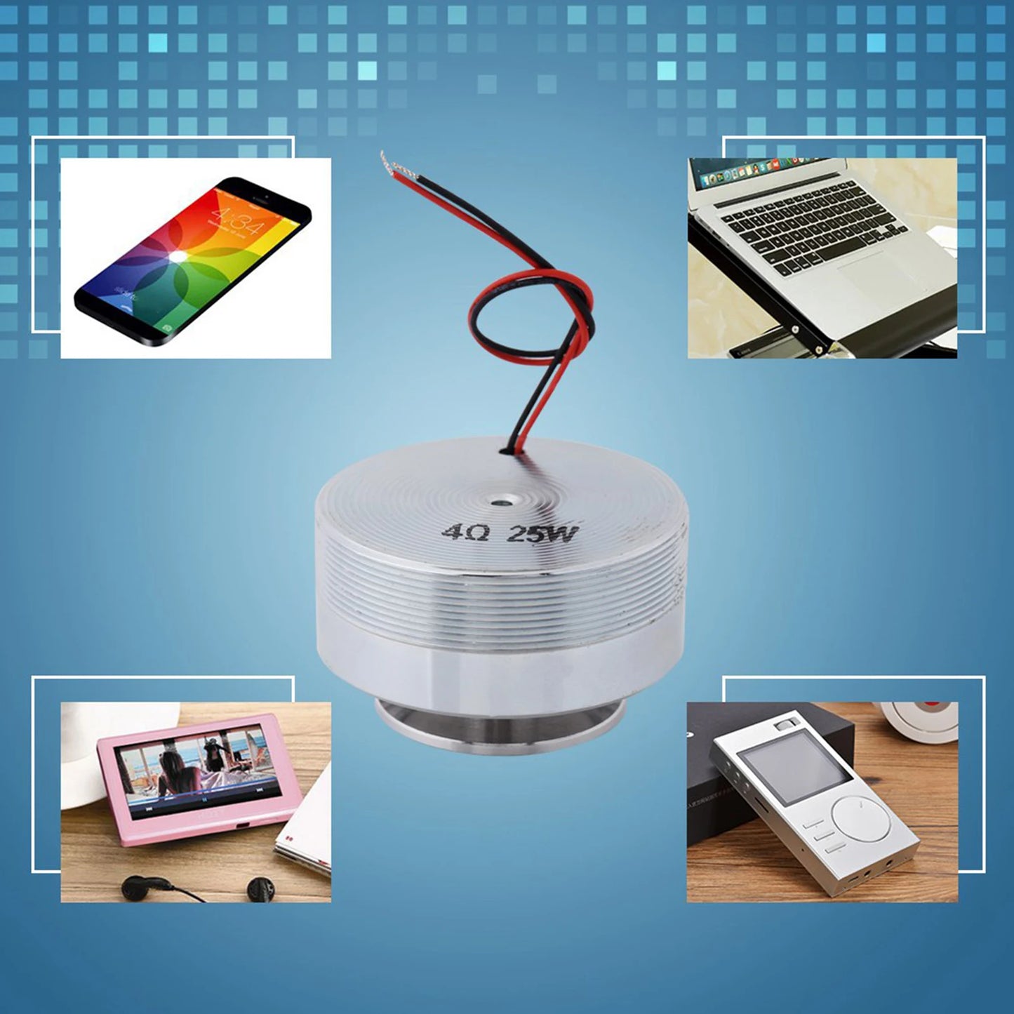 Speakers Vibration Speaker 50MM 2Inch All Frequency Resonance Speaker Vibration Strong Bass Louderspeaker