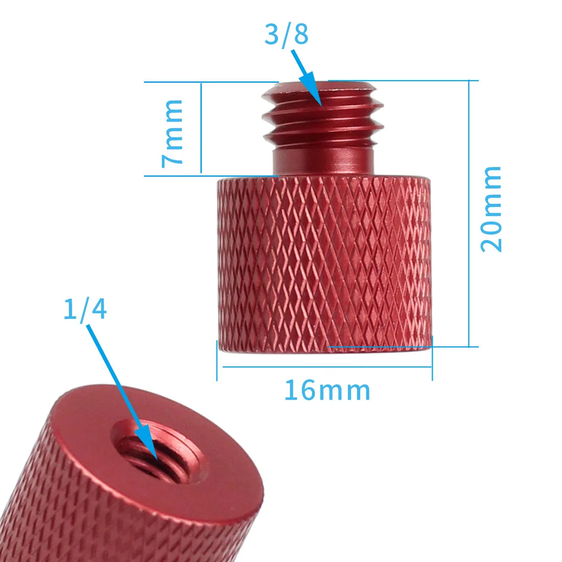 1/4 3/8 5/8"-27 M6 M5 M4 M10 Screw Converter Adapter Male Female for Tripod Microphone Flash Lights Projector SLR Camera Mount