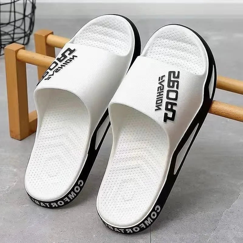 Slippers for men can be worn externally in summer. Trendy bathroom, bathroom, non-skid home, indoor, and home sandals for men - Belvar