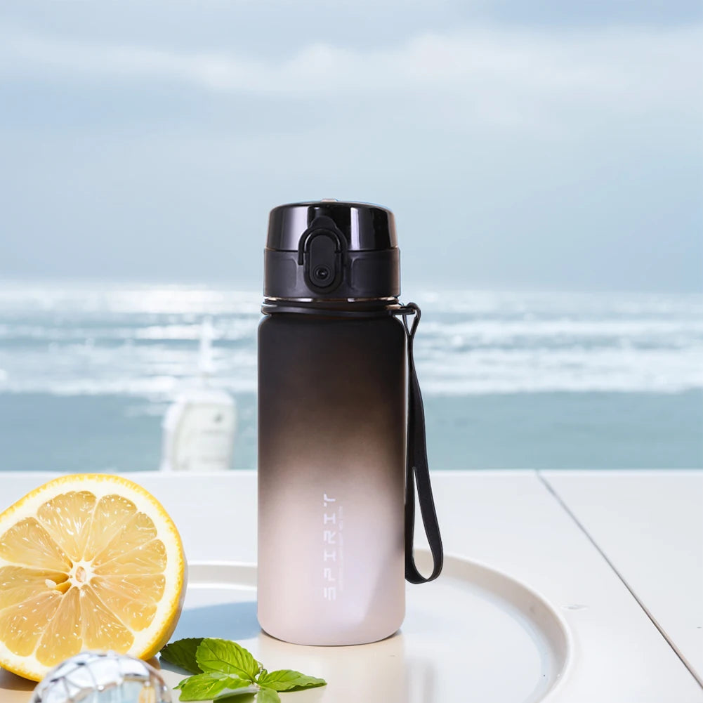 0.5L/0.75L/1L Sports Water Bottle High Capacity Plastic Fitness Portable Leakproof Drinking Bottle Camping Hiking Sports Cups