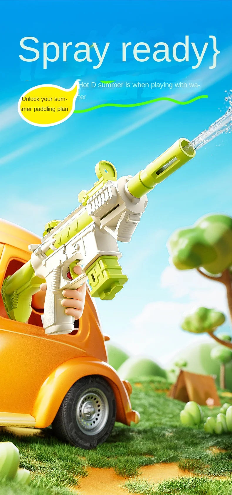 Summer Water Gun M416 non Electric Pistol High-pressure Full Automatic Shooting Water Beach Toy Gun For kid Children Boys Girls