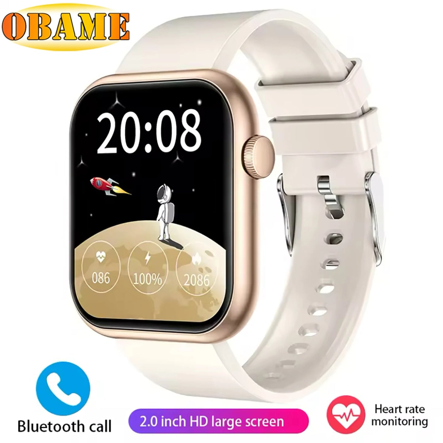 QX7 Sports Smart Watch Men Women 2.09-inch SmartWatch GPS Bluetooth call Heart rate Blood oxygen SOS AI Voice Smartwatch 2025New