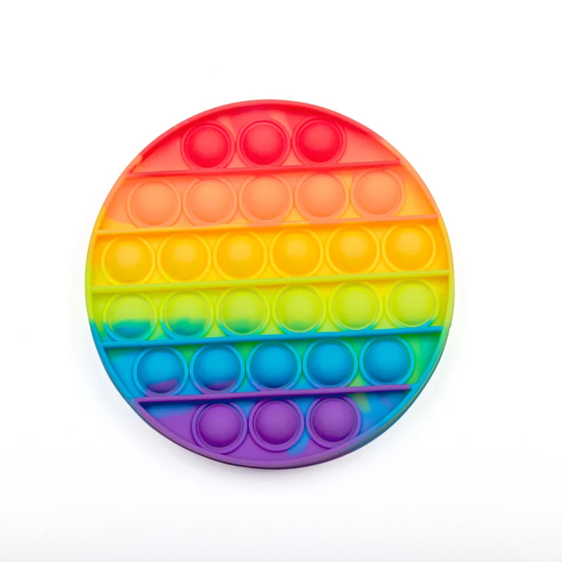 2023 Newest Silicone Rubber Anti Anxiety Stress Relief Push Pop Fidget Toys Squeeze The Toy For Kids Adults Special Needs