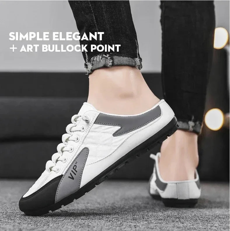 2025 Summer Slippers for Men Trendy Men's Flat Bottom Casual Shoes Soft Sole Support Shoes Men's Sneakers Zapatos De Hombre - Belvar