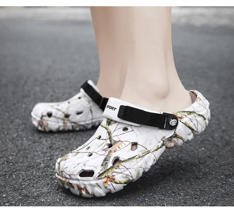 2025Men Slippers High Quality Classic Outdoor Anti-Slip Garden Shoes Lightweight Fashion Casual Sandals Sandals for Men Platform - Belvar