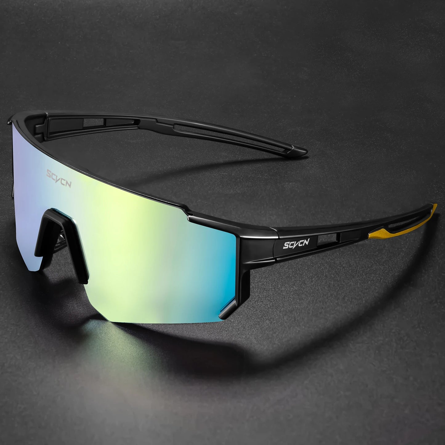 SCVCN Sunglasses for Men Sport Cycling Glasses Bike Mountain Bicycle Hiking Camping Golf UV400 Protection Glasses Women Baseball