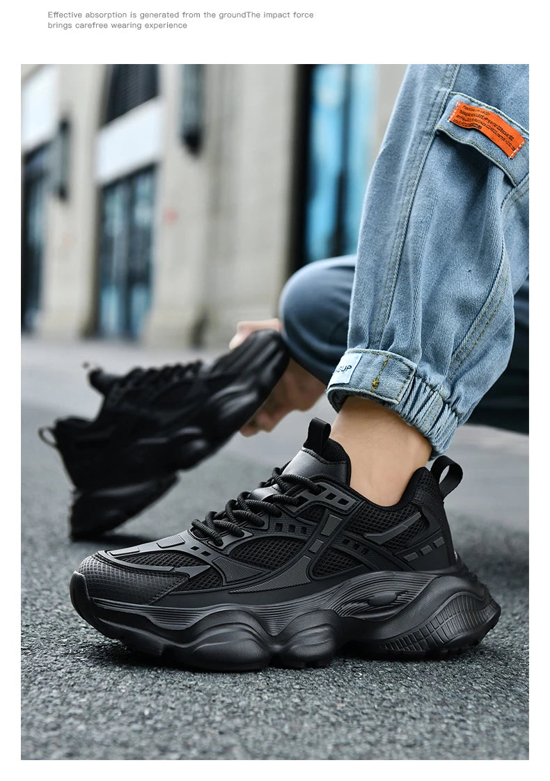 Men's Shoes Cool Platform Running Sneakers Men Fashion Good Large Size 48 Street Athletic Walking Sneakers For Men High Quality - Belvar