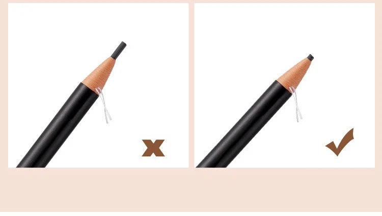 1/3/5/10pcs Ultra-fine Eyebrow Pencil 2mm Line Smooth Soft Eyebrow Pencil Brown Waterproof Long Lasting Make-up Pen with Brush
