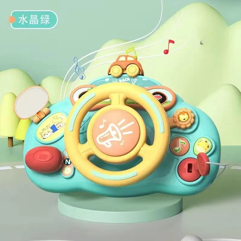 Steering Wheel Car Toys Rear Kids Simulates Driving Seat Baby Car Comfort