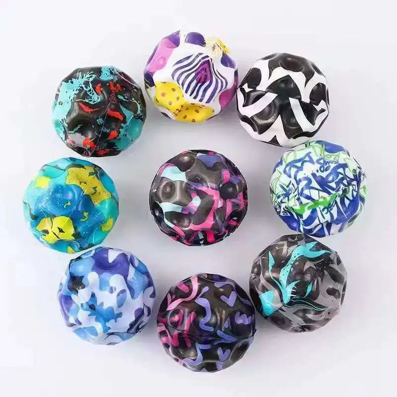 Unpress Toys Wrist High Elastic Hole Hole Moon Stone Foam Swing Ball Children Adult Sports Gifts
