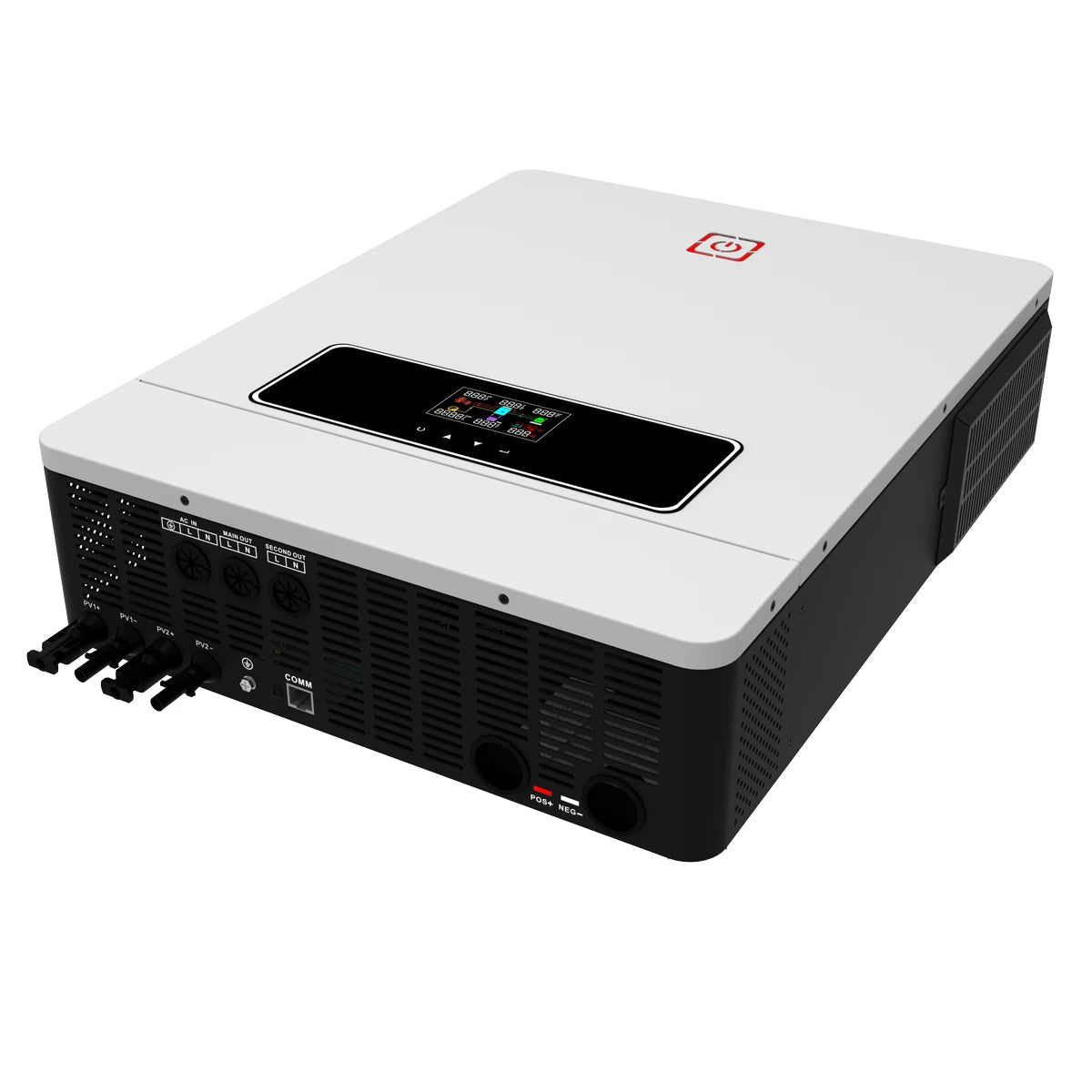 Y&H 10KW Hybrid Solar Inverter 48V 230V 10.2KW On/Off Grid Pure Sine Wave Inverter 2xMPPT 160A Solar Battery Charger BMS WiFi
