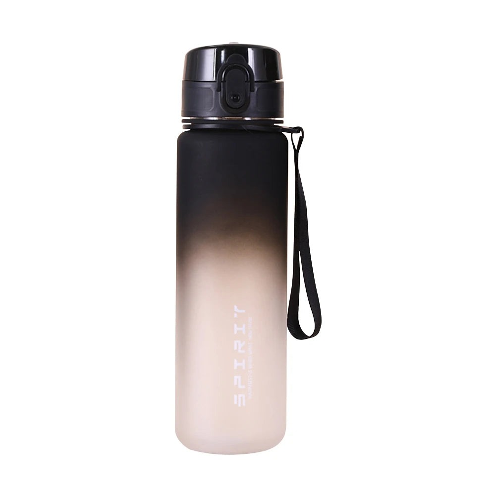 0.5L/0.75L/1L Sports Water Bottle High Capacity Plastic Fitness Portable Leakproof Drinking Bottle Camping Hiking Sports Cups