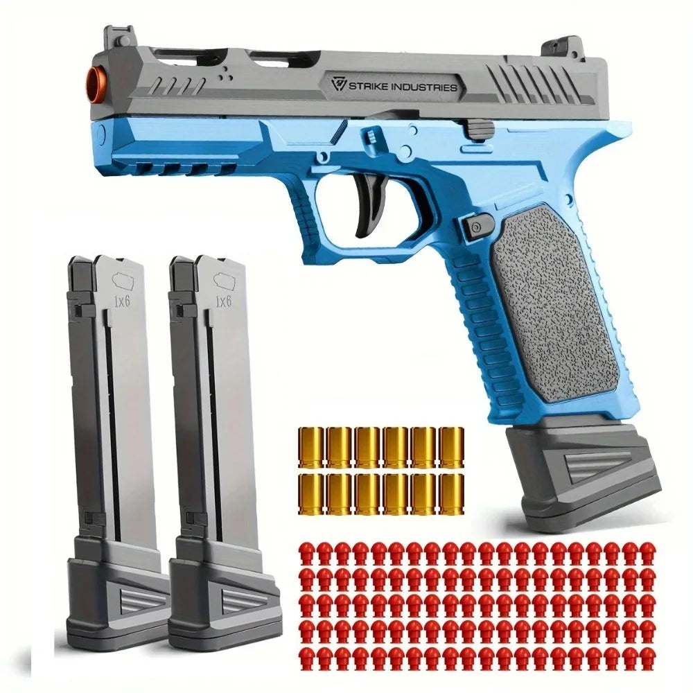 Soft Bullet Airsoft Sig17 Throwing Shell Toy Gun Outdoor Sports CS Game Empty Hanging Weapon Pistol for Kids Boys Birthday Gift