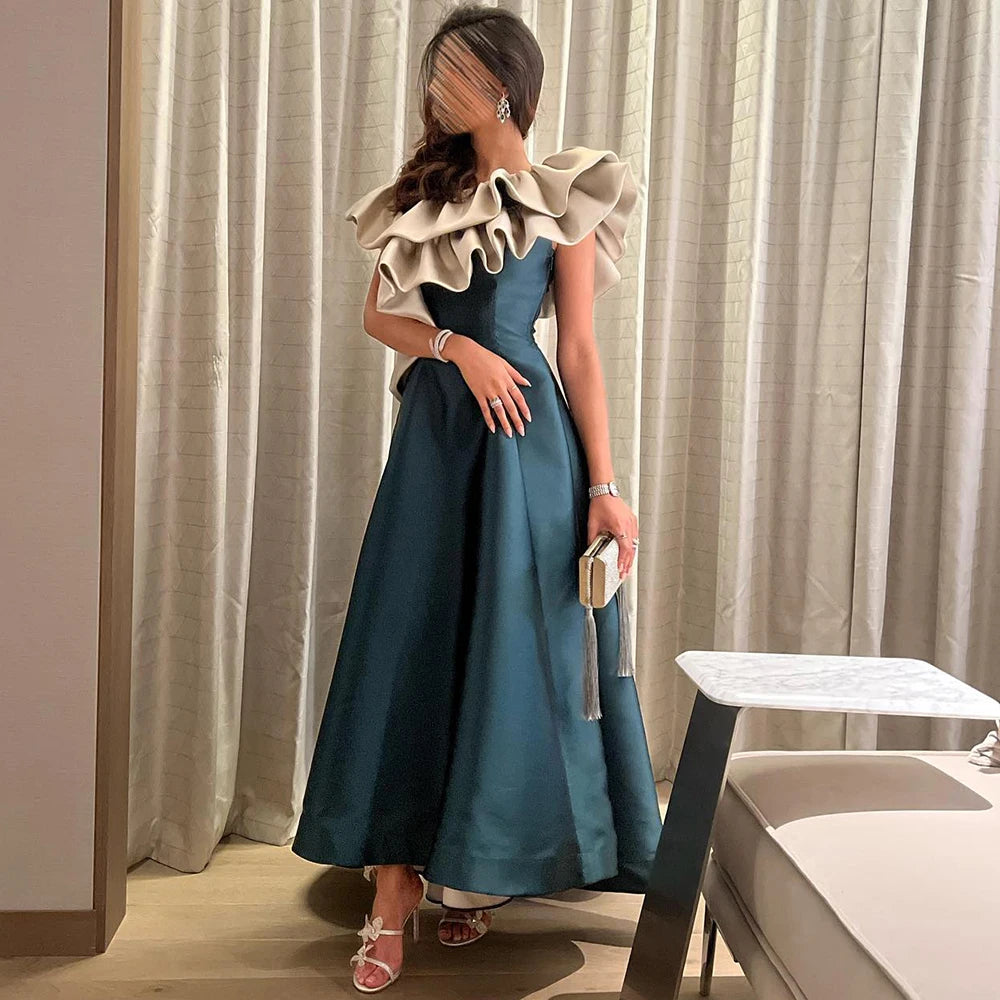 Sharon Said Burgundy Dubai Evening Dresses for Women Wedding Party 2025 Saudi Arabia Midi Short Formal Gowns SF057 Customized