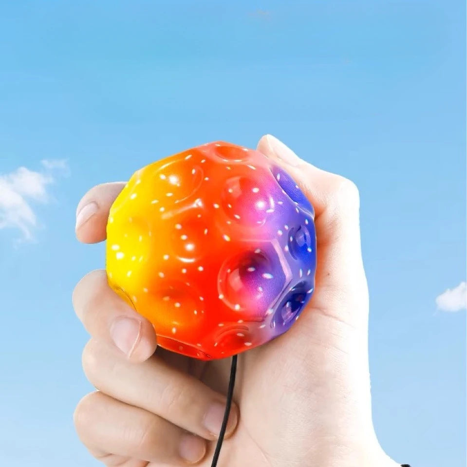 Unpress Toys Wrist High Elastic Hole Hole Moon Stone Foam Swing Ball Children Adult Sports Gifts