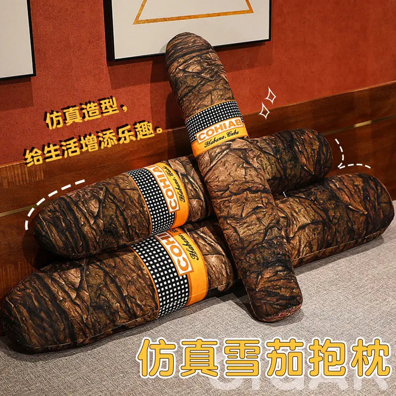 35-110cm Realistic Cigar Plush Toys Stuffed Pillow Cigarette Plush Sleeping Cushion Home Decor Boyfriend Birthday Gift