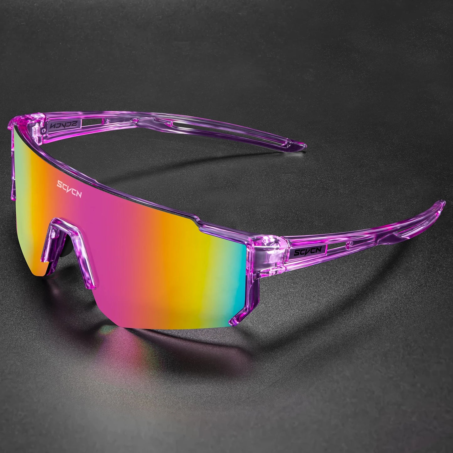 SCVCN Sunglasses for Men Sport Cycling Glasses Bike Mountain Bicycle Hiking Camping Golf UV400 Protection Glasses Women Baseball
