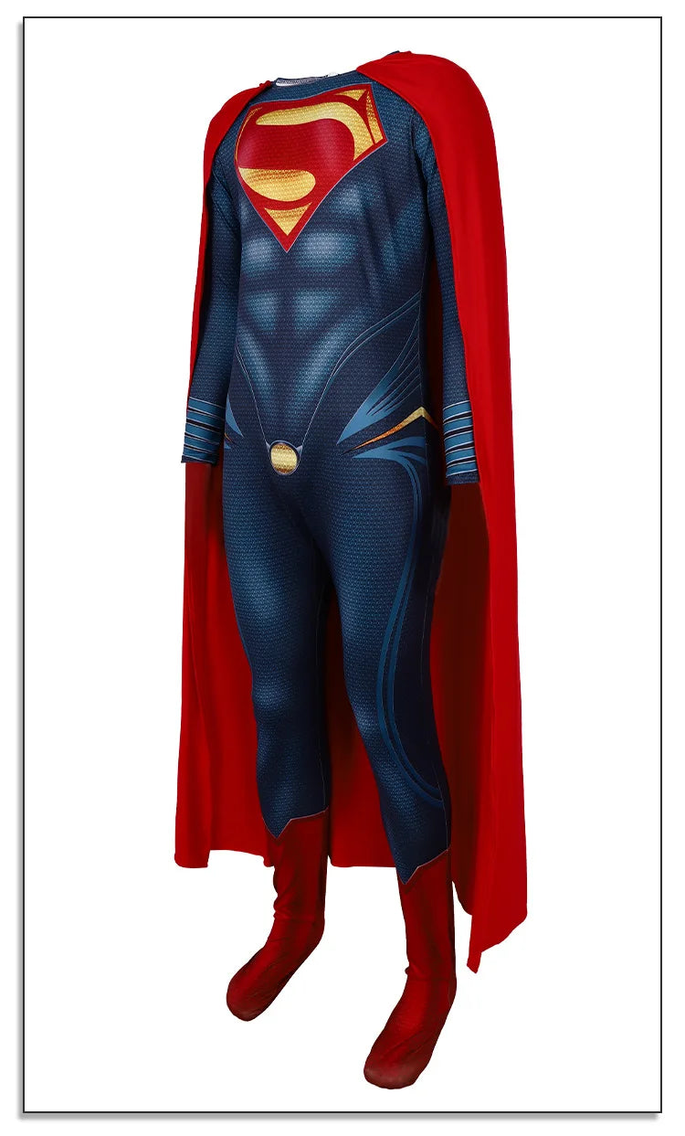 Superman Cosplay Costume Halloween Carnival Party Outfits Stage Performance Hero for Men Women Outfits