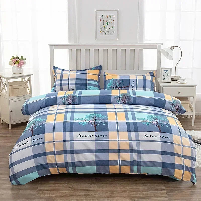 1pcs Geometric Pattern Bedding Fashion Printed Quilt Cover Multi Size Bed Sheets Soft Breathable Duvet Covers 이불커버