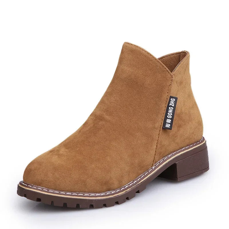 Shoes Women 2022 Fashion Thick Sole Ankle Boots Comfortable Plus Size Snow Boots for Women Female Platform Boots Botas De Mujer - Belvar