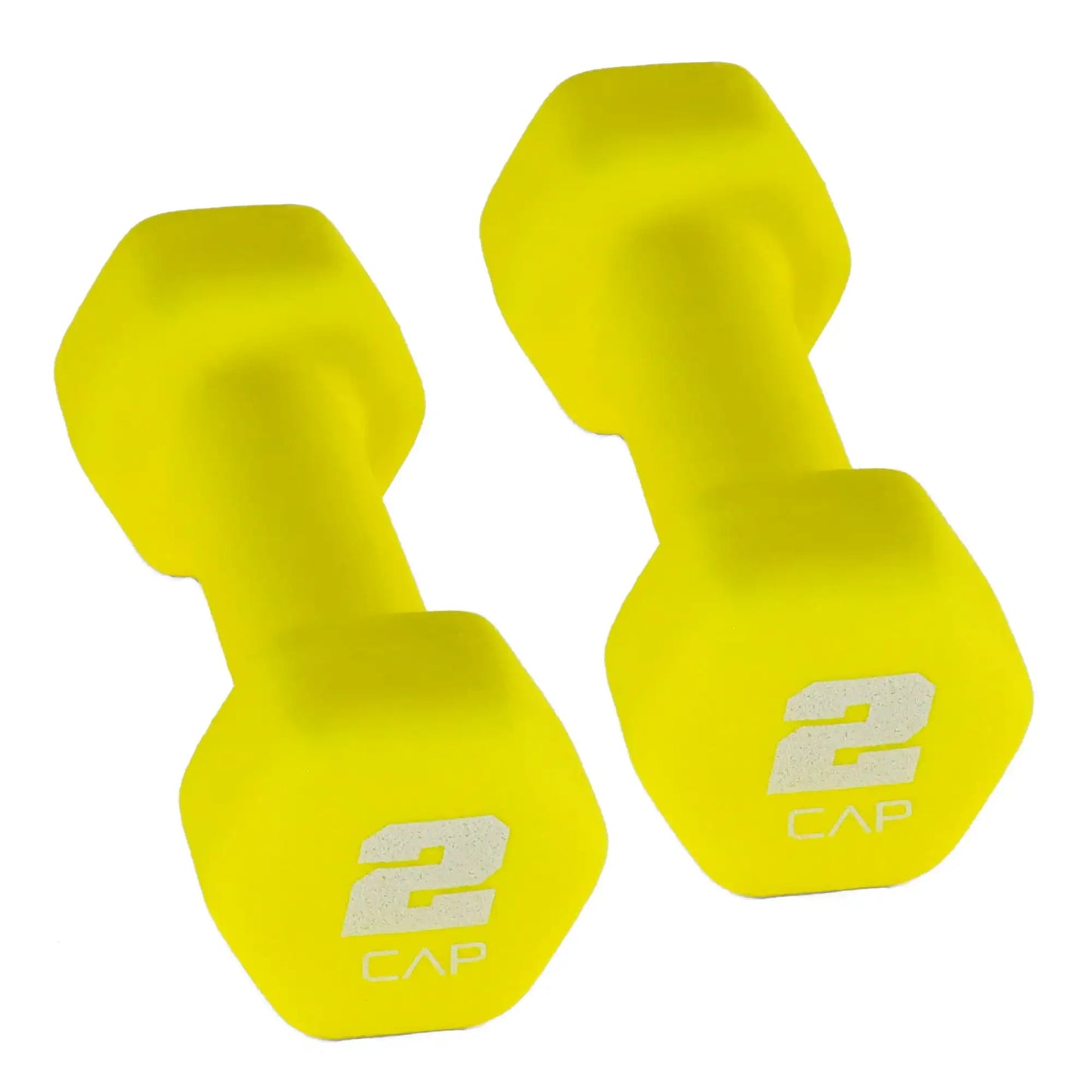 2 lb yellow neoprene dumbbells, pair, weights , dumbbell , Suitable for walking, resistance training and other exercises