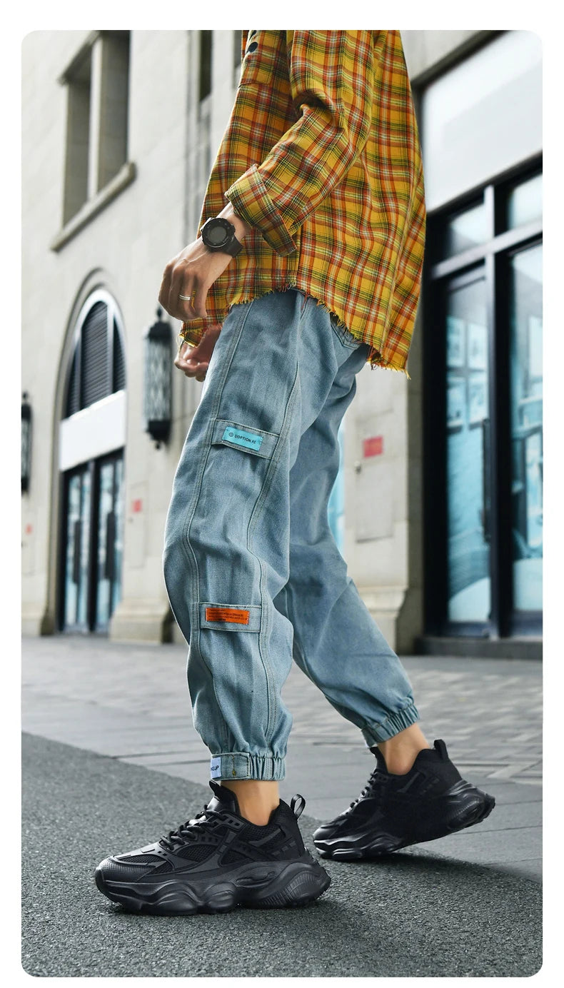 Men's Shoes Cool Platform Running Sneakers Men Fashion Good Large Size 48 Street Athletic Walking Sneakers For Men High Quality - Belvar